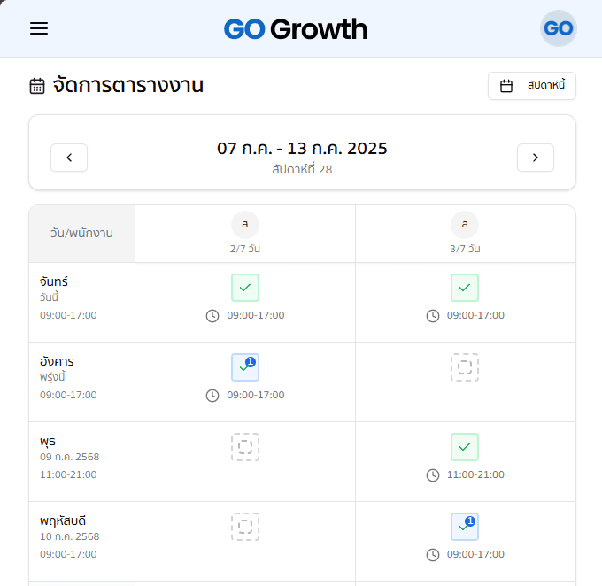 แสดงผลหลังบันทึก